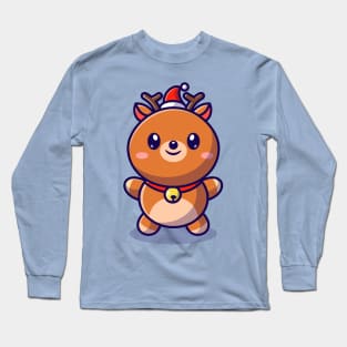 Cute Baby Deer Cartoon Long Sleeve T-Shirt